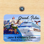 Greece Greek Isles Island Cruise Ship Magnet<br><div class="desc">This design may be personalised in the area provided by changing the photo and/or text. Or it can be customised by clicking Personalise this Template and then choosing the click to customise further option and delete or change the colour of the background, add text, change the text colour or style,...</div>