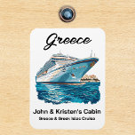 Greece Greek Isles Island Cruise Ship Magnet<br><div class="desc">This design may be personalised in the area provided by changing the photo and/or text. Or it can be customised by clicking Personalise this Template and then choosing the click to customise further option and delete or change the colour of the background, add text, change the text colour or style,...</div>