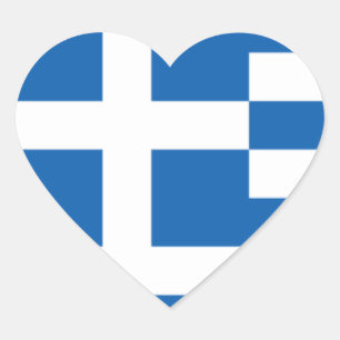 GREECE HEART STICKER