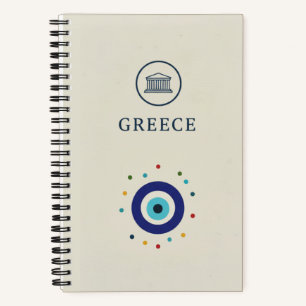 Greece Heritage & Nazar Evil Eye Photo Archive Notebook