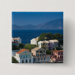 GREECE, Ionian Islands, KEFALONIA, Assos: 15 Cm Square Badge