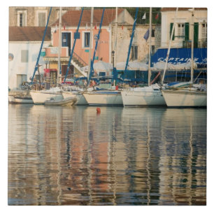 GREECE, Ionian Islands, KEFALONIA, Fiskardo: Ceramic Tile