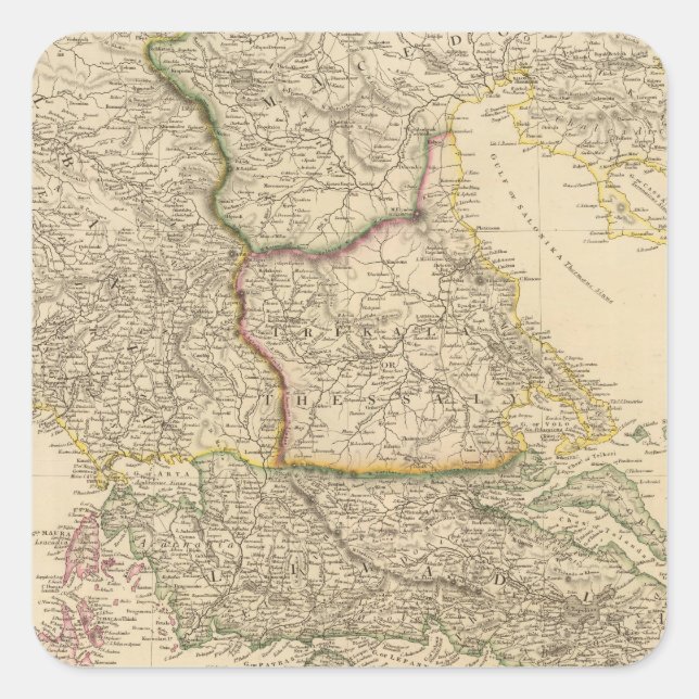 Greece, Ionian Islands Square Sticker (Front)