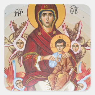 GREECE, Ionian Islands, ZAKYNTHOS, MACHERADO: Square Sticker