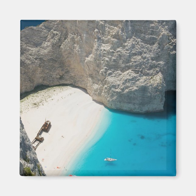 GREECE, Ionian Islands, ZAKYNTHOS, SHIPWRECK Magnet (Front)