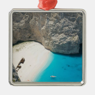 GREECE, Ionian Islands, ZAKYNTHOS, SHIPWRECK Metal Tree Decoration