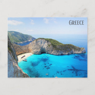 Greece Island Zakynthos Travel Photo Postcard