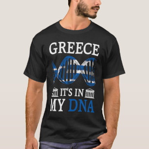 Greece Its In My DNA Proud Greek Ellada T-Shirt