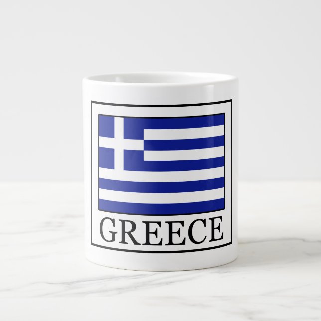 Greece Large Coffee Mug (Front)