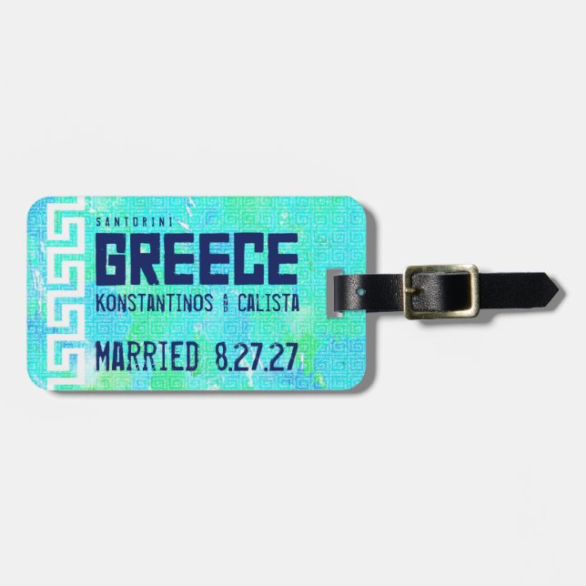 GREECE Luggage Tag (Front Horizontal)