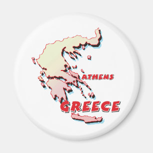 Greece Map Magnet
