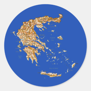 Greece Map Sticker