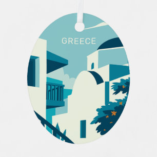 Greece Metal Tree Decoration