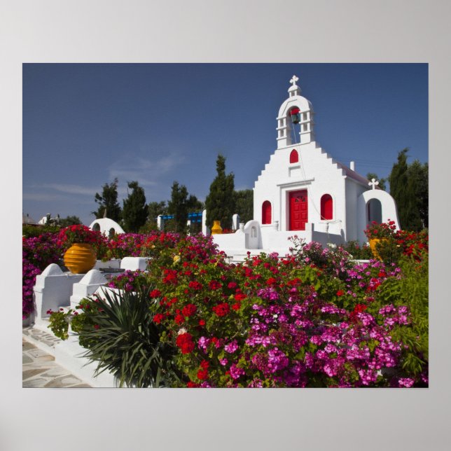 Greece, Mykonos, Cute little chapel in the Poster (Front)
