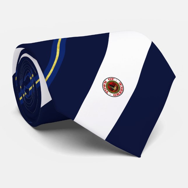 Greece (New York) city flag Neck Tie (Rolled)