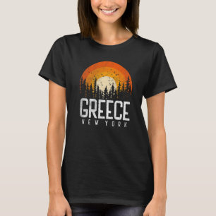 Greece New York NY Retro Vintage 70s 80s 90s T-Shirt