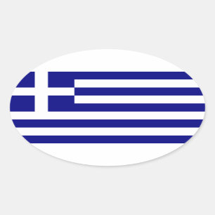Greece Oval Sticker