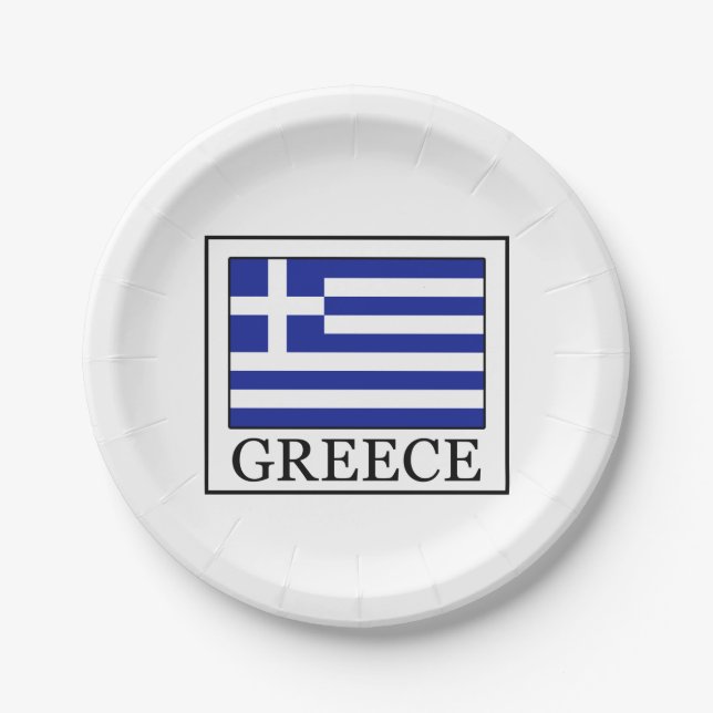 Greece Paper Plate (Front)
