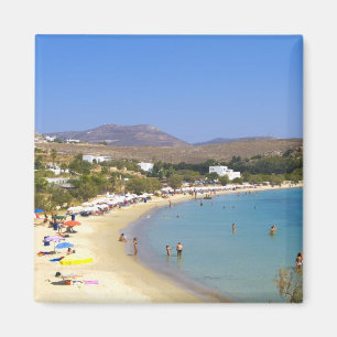 Greece, Paros Island, Krios Beach from above Magnet