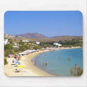 Greece, Paros Island, Krios Beach from above Mouse Pad