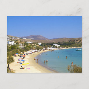 Greece, Paros Island, Krios Beach from above Postcard