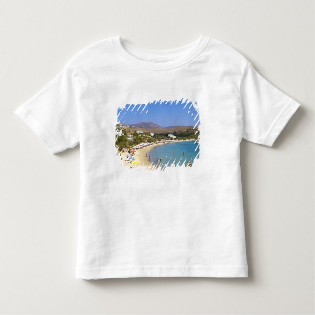 Greece, Paros Island, Krios Beach from above Toddler T-Shirt (Front)