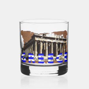 Greece Parthenon Acropolis Whiskey Glass
