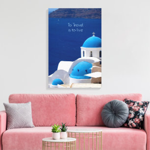 Greece Photo Decor with Quote