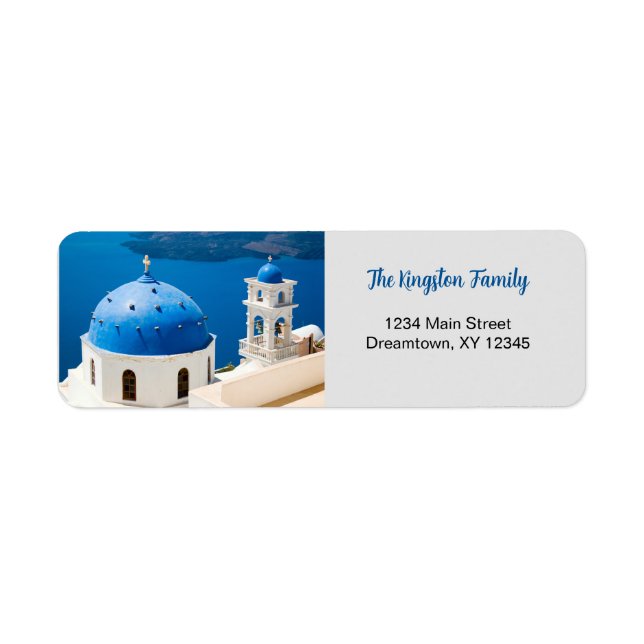 Greece photo personalised Return Address Label (Front)