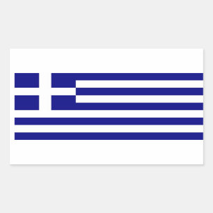 GREECE RECTANGULAR STICKER