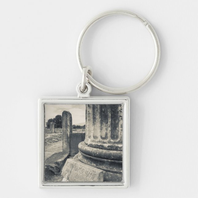 Greece, ruins of ancient city key ring (Front)