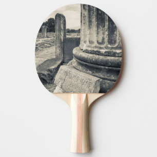 Greece, ruins of ancient city ping pong paddle