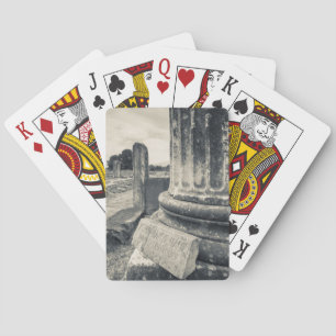 Greece, ruins of ancient city playing cards