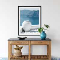 Greece Santorini Landscape and Vase