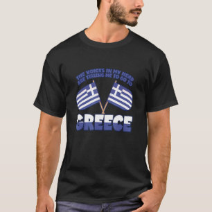 Greece Saying Flag Crete Rhodes Athens T-Shirt