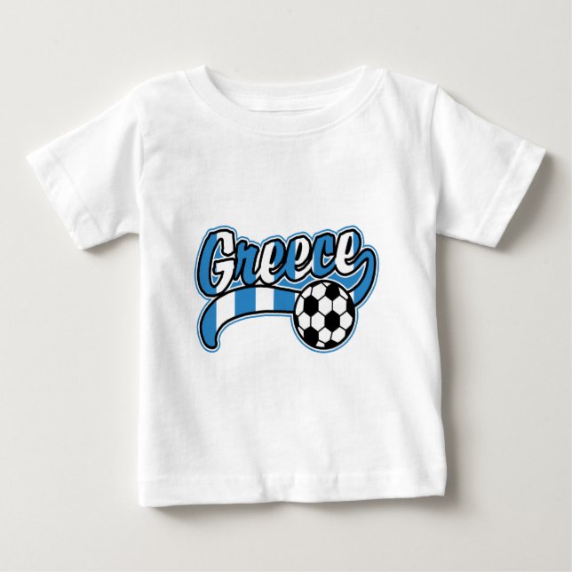 Greece Soccer Baby T-Shirt (Front)