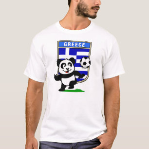 Greece Soccer Panda (light shirts) T-Shirt