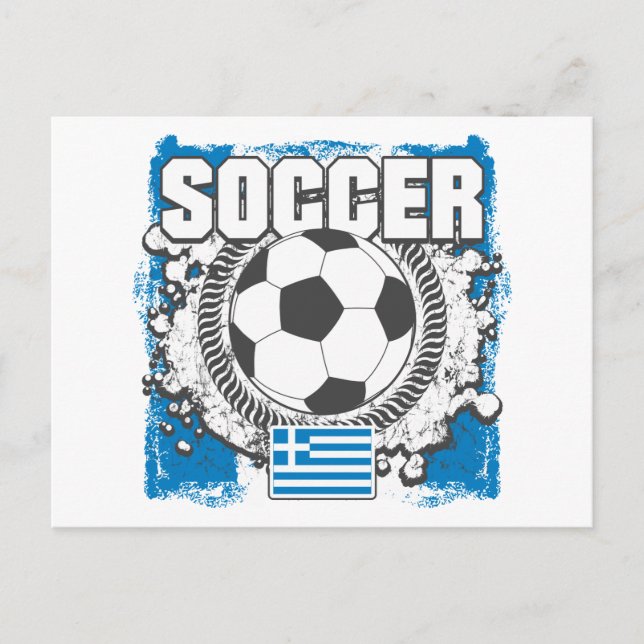 Greece Soccer Postcard (Front)