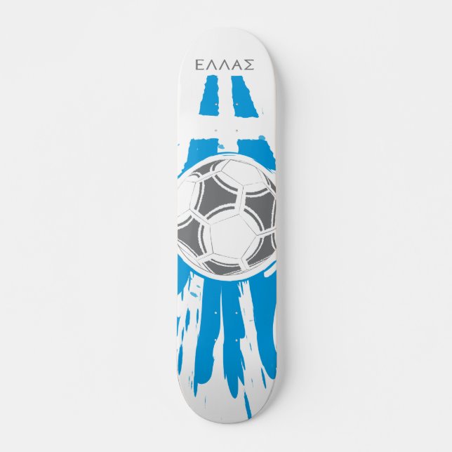Greece Soccer Skateboard (Front)