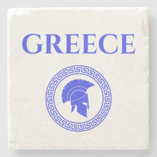 Greece Spartan Stone Coaster