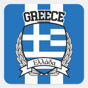 Greece Square Sticker