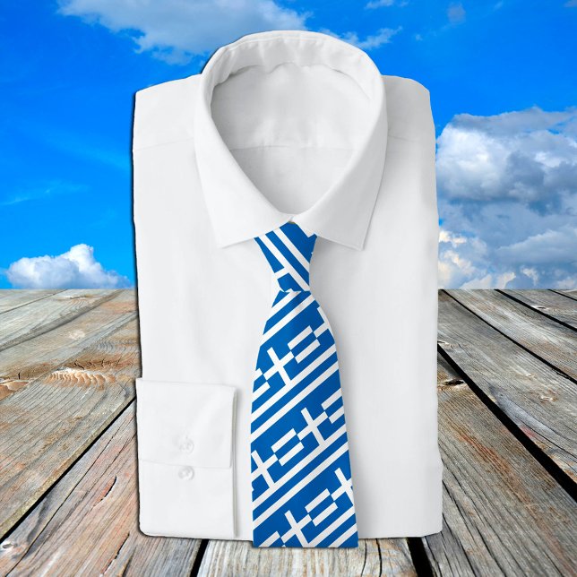 Greece Ties, fashion Greek Flag business Tie (Creator Uploaded)