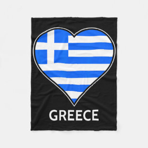 Greece Tourist Travel Souvenir Vacation Gift Fleece Blanket
