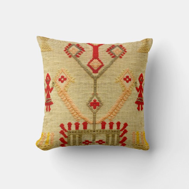 greece traditional ethnic motif greek symbol cushion (Front)