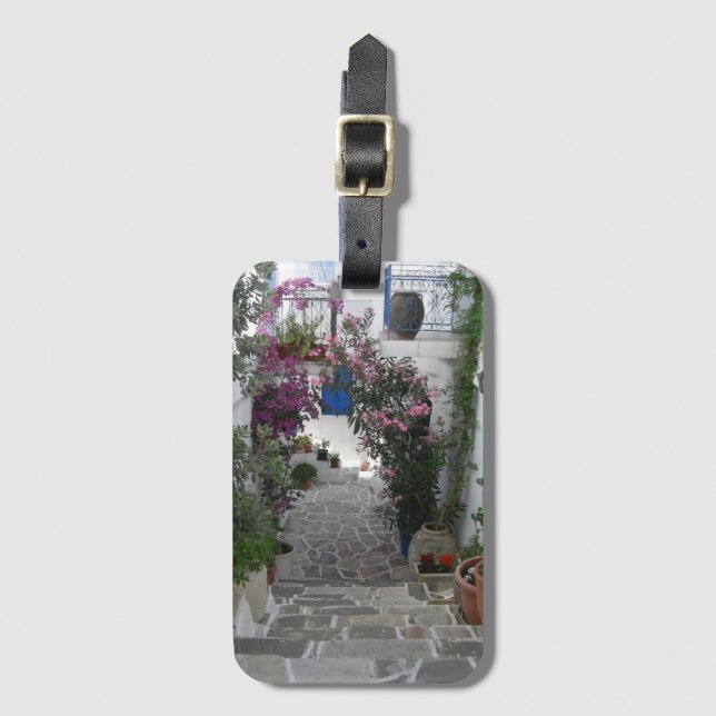 Greece Travel Destination Luggage Tag (Front Vertical)