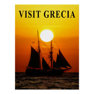 Greece Travel Poster