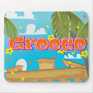 Greece Travel poster. Mouse Pad