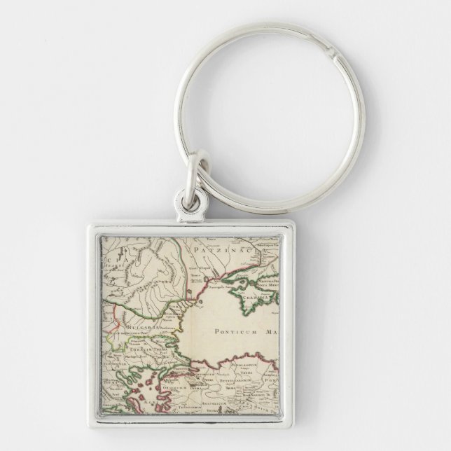 Greece, Turkey, Europe Key Ring (Front)