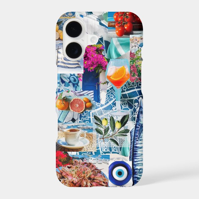 Greece vacay collage case (Back)
