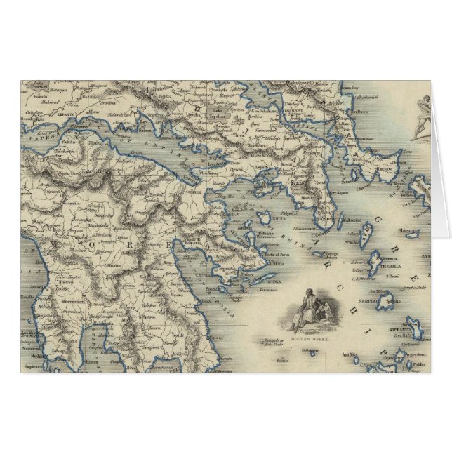 Greece with inset maps of Corfu and Stampalia (Front Horizontal)